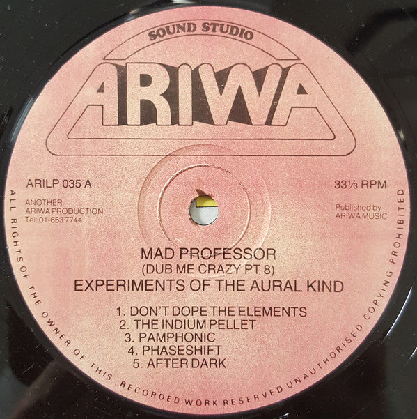 Mad Professor : Dub Me Crazy Volume 8: Experiments Of The Aural Kind (LP, Album)