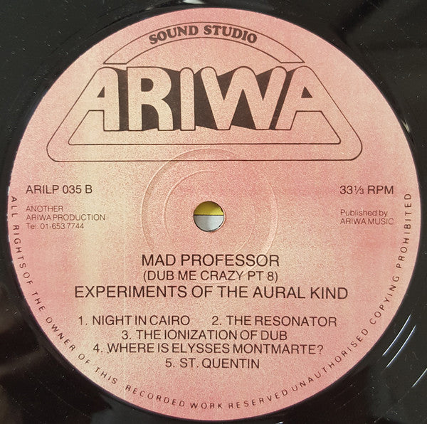 Mad Professor : Dub Me Crazy Volume 8: Experiments Of The Aural Kind (LP, Album)