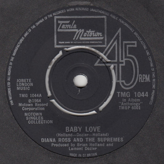 Diana Ross And The Supremes* : Baby Love / Stop! In The Name Of Love (7", Single)