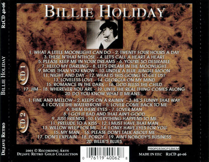 Billie Holiday : The Gold Collection: 40 Classic Performances  (2xCD, Comp, Dlx)