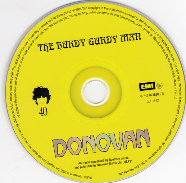 Donovan : The Hurdy Gurdy Man (CD, Album, RM, RP)