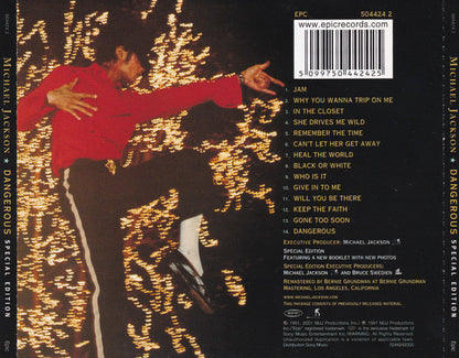 Michael Jackson : Dangerous (CD, Album, RE, RM, S/Edition)