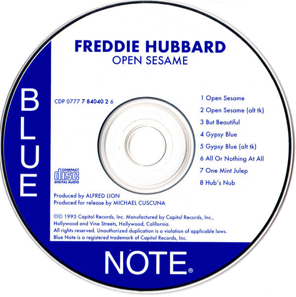 Freddie Hubbard : Open Sesame (CD, Album, Ltd, RE)