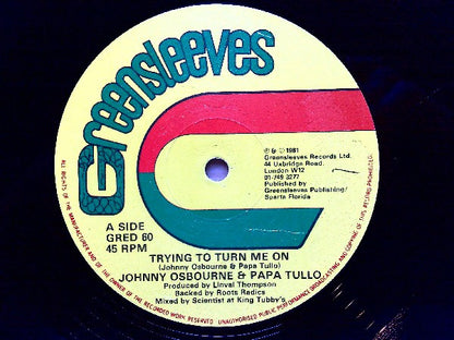 Johnny Osbourne & Papa Tullo / The Roots Radics : Trying To Turn Me On / Turn On Dub (12")