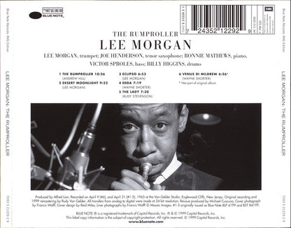 Lee Morgan : The Rumproller (CD, Album, RE, RM)