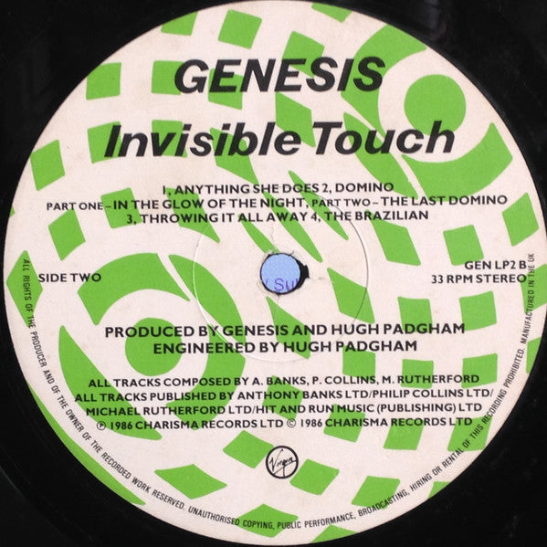 Genesis : Invisible Touch (LP, Album)