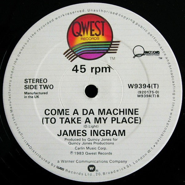 James Ingram : Yah Mo B There (12", Single)