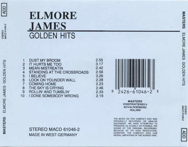 Elmore James : Golden Hits (CD, Comp)