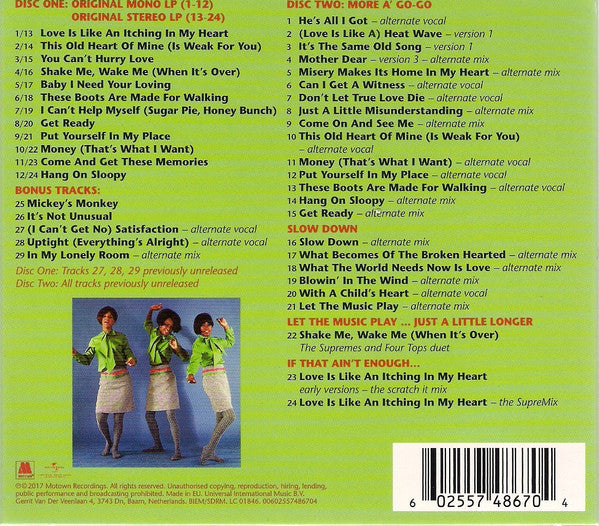 The Supremes : A' Go•Go (Expanded Edition) (2xCD, Album, Comp, Mono, RE, RM, Dig)