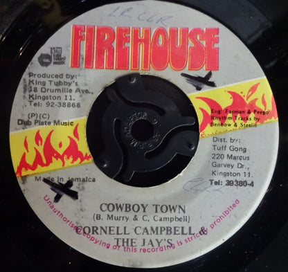 Cornell Campbell, The Jays : Cowboy Town (7", Single)