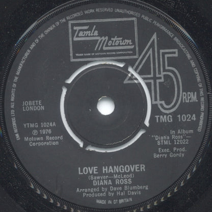 Diana Ross : Love Hangover (7", Single, 4 P)