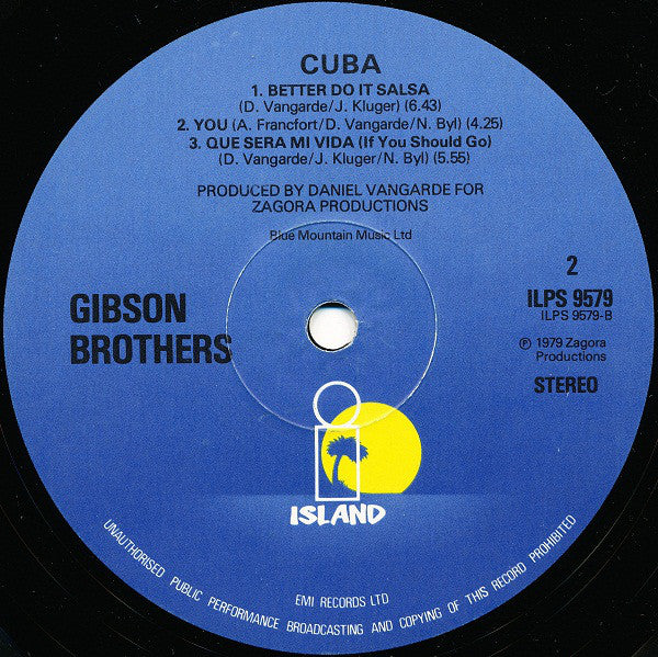 Gibson Brothers : Cuba (LP, Album)