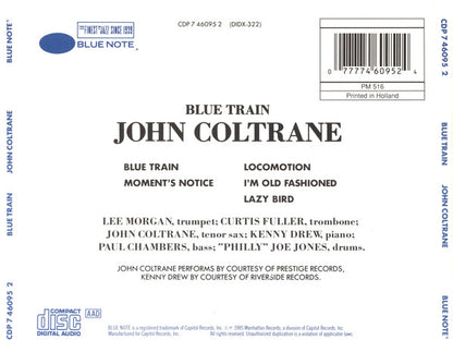 John Coltrane : Blue Train (CD, Album, RE, RP)