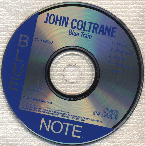 John Coltrane : Blue Train (CD, Album, RE, RP)