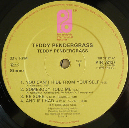 Teddy Pendergrass : Teddy Pendergrass (LP, Album, RE)