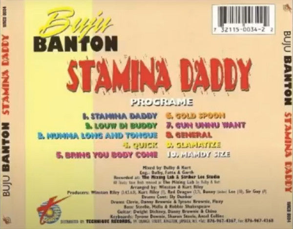 Buju Banton : Stamina Daddy (CD, Album, RE)