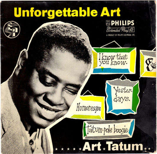 Art Tatum : Unforgettable Art (7", EP, Mono)