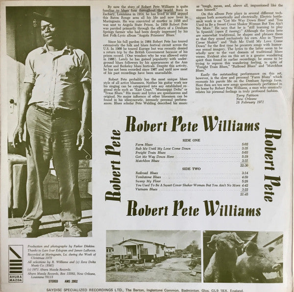 Robert Pete Williams : Robert Pete Williams (LP, Album)