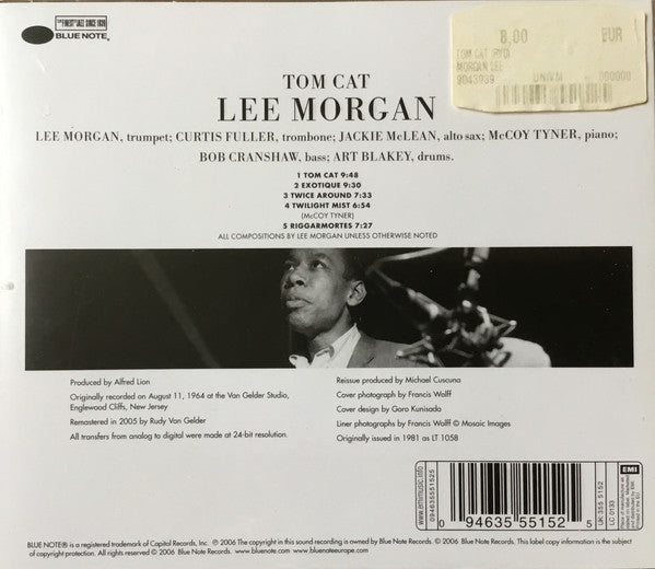 Lee Morgan : Tom Cat (CD, Album, RE, RM)