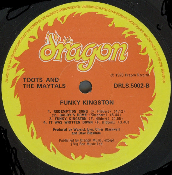 Toots & The Maytals : Funky Kingston (LP, Album)