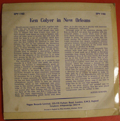 Ken Colyer : In New Orleans (7", EP)