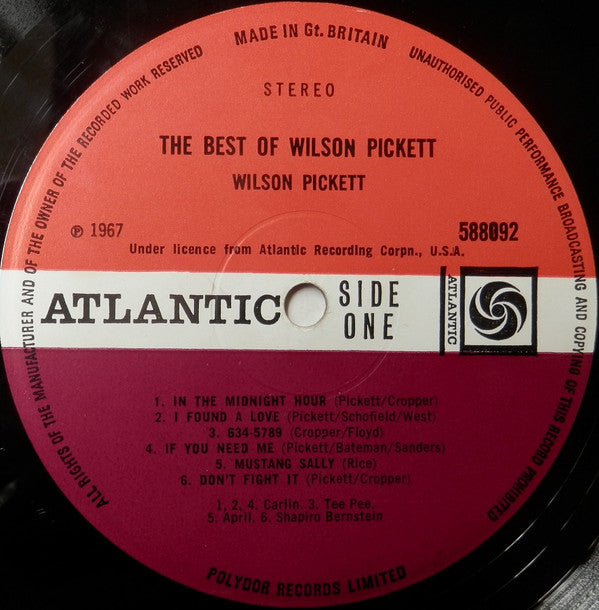 Wilson Pickett : The Best Of Wilson Pickett (LP, Comp)