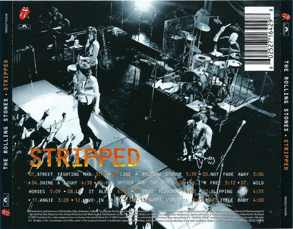 The Rolling Stones : Stripped (CD, Album, RM)