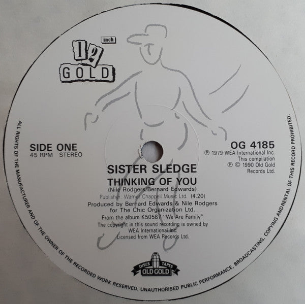 Sister Sledge : Thinking Of You / Lost In Music (12")