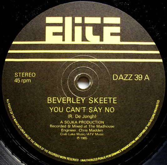 Beverley Skeete : You Can't Say No (12", Single)