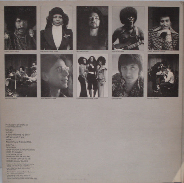 Sly And The Family Stone* : Fresh (LP, Album, Pit)