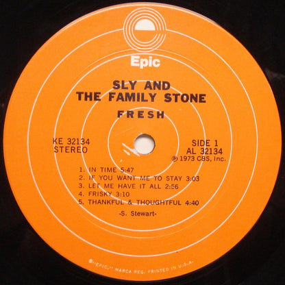 Sly And The Family Stone* : Fresh (LP, Album, Pit)