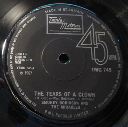 Smokey Robinson And The Miracles* : The Tears Of A Clown (7", Single, Sol)