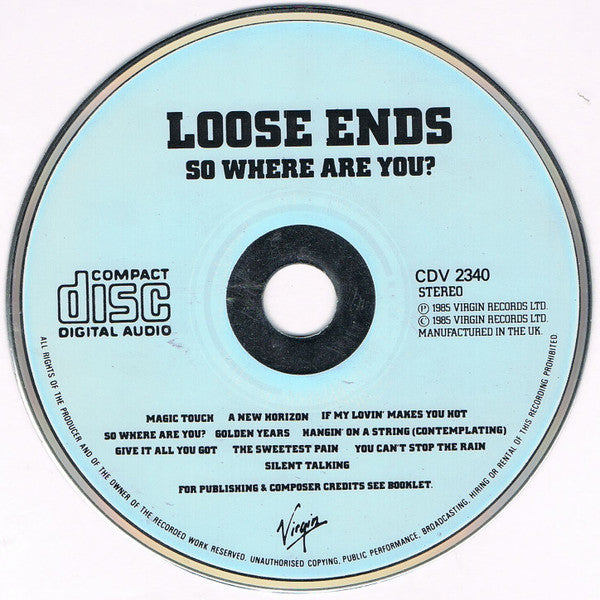 Loose Ends : So Where Are You? (CD, Album)