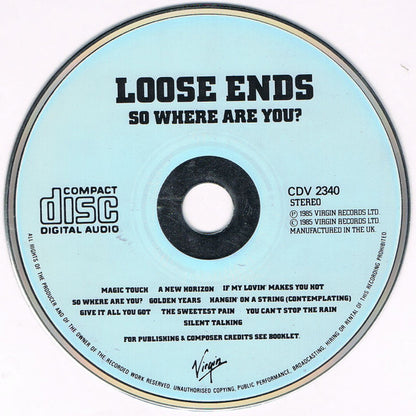 Loose Ends : So Where Are You? (CD, Album)