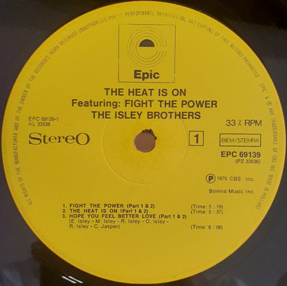 The Isley Brothers : The Heat Is On Featuring: Fight The Power (LP, Album, Gat)