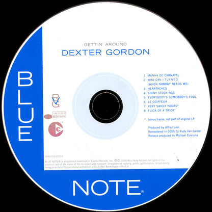 Dexter Gordon : Gettin' Around (CD, Album, Copy Prot., RE, RM)