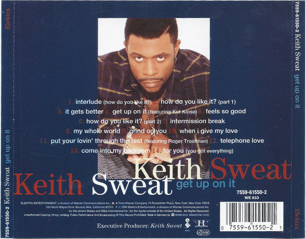 Keith Sweat : Get Up On It (CD, Album)