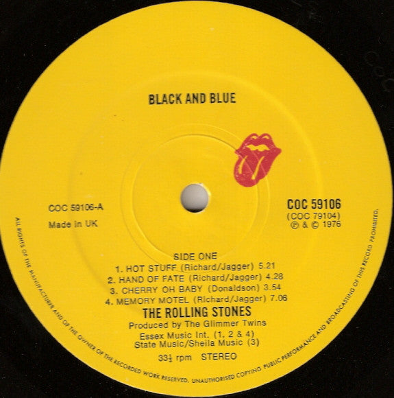 The Rolling Stones : Black And Blue (LP, Album, Gat)