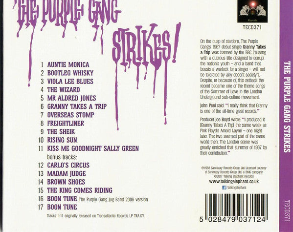 The Purple Gang : Strikes (CD, Album, RE, 50t)