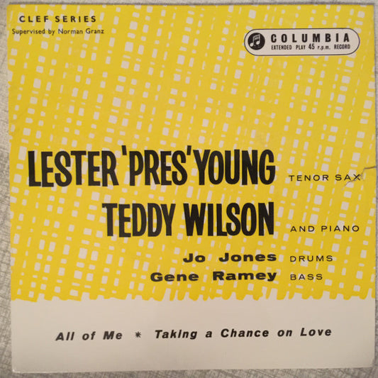 Lester Young, Teddy Wilson : "Pres" And Teddy (7", EP)