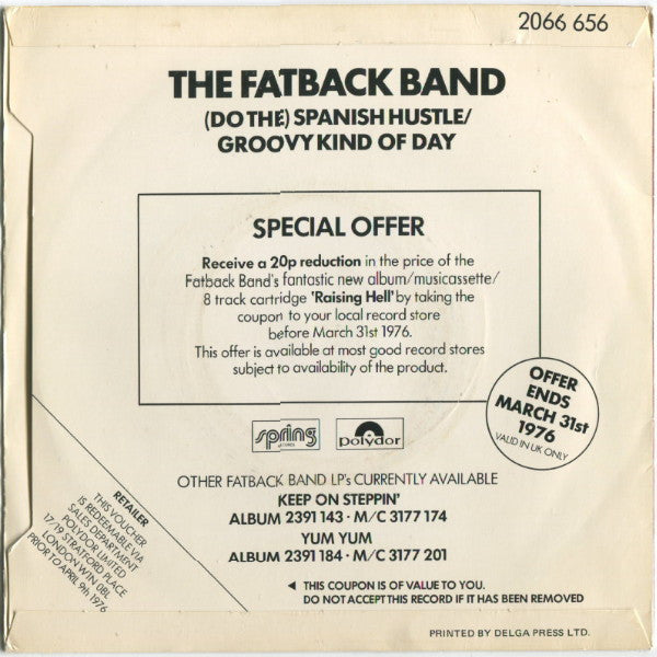 The Fatback Band : (Do The) Spanish Hustle (7", Single)