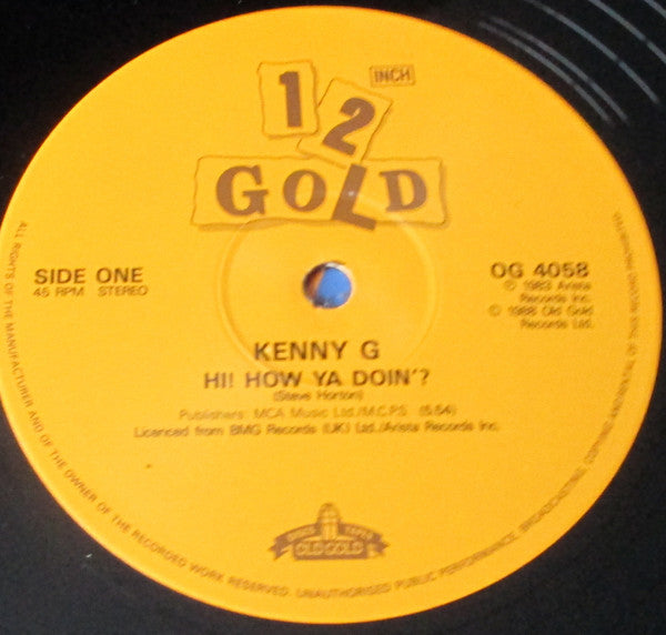 Kenny G (2) : Hi, How Ya Doin'? / What Does It Take? (12")