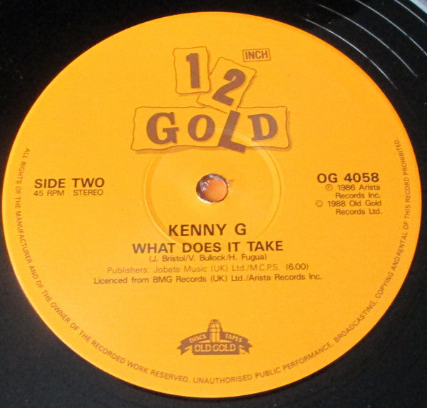 Kenny G (2) : Hi, How Ya Doin'? / What Does It Take? (12")