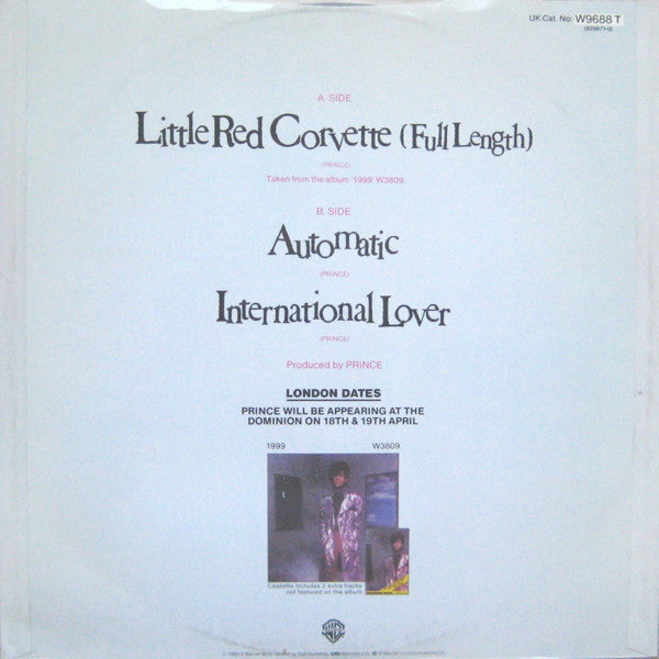 Prince : Little Red Corvette / Automatic / International Lover (12")