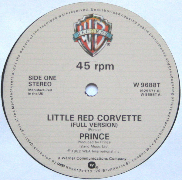 Prince : Little Red Corvette / Automatic / International Lover (12")