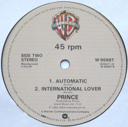 Prince : Little Red Corvette / Automatic / International Lover (12")