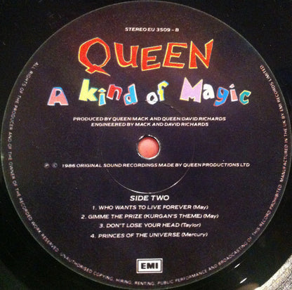 Queen : A Kind Of Magic (LP, Album, Gat)