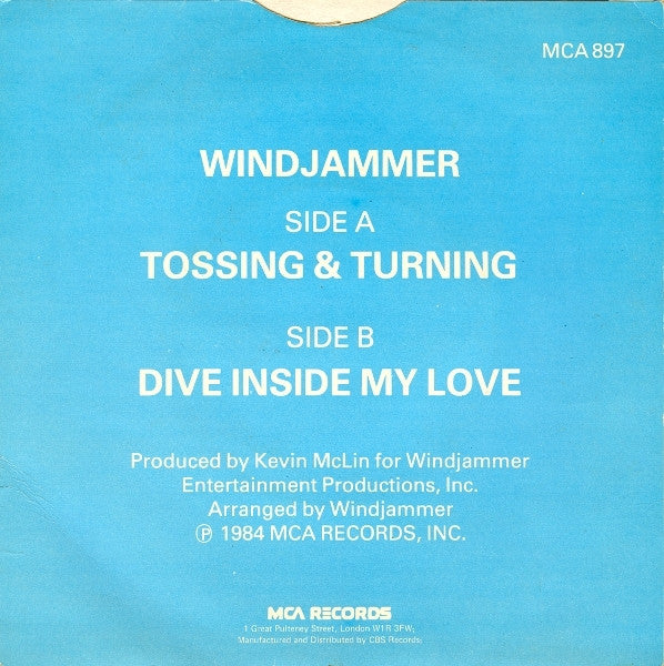 Windjammer : Tossing & Turning (7", Single)