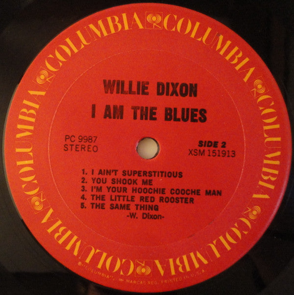 Willie Dixon : I Am The Blues (LP, Album, RP, Pit)