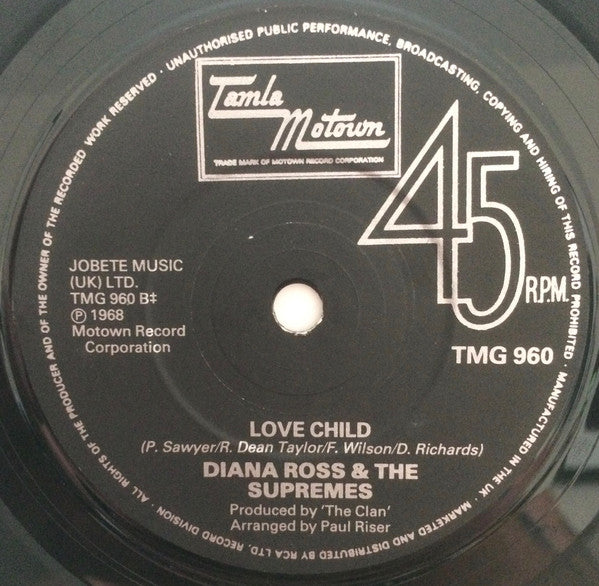 Diana Ross And The Supremes* : Reflections / Love Child (7", Single, RE, Sol)